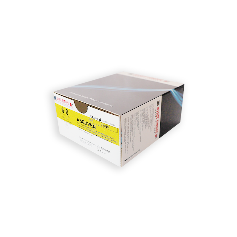 АССУВЕН (полівінілденфторид) USP 4/0 45 см ріжуча голка 19 мм 3/8